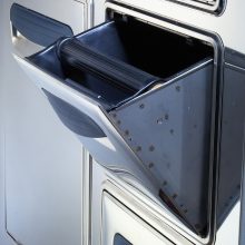 S Acciaio inossidabile Tramoggia battifiltro in acciaio inox per fondi di caffè 17X16X10 CM 
