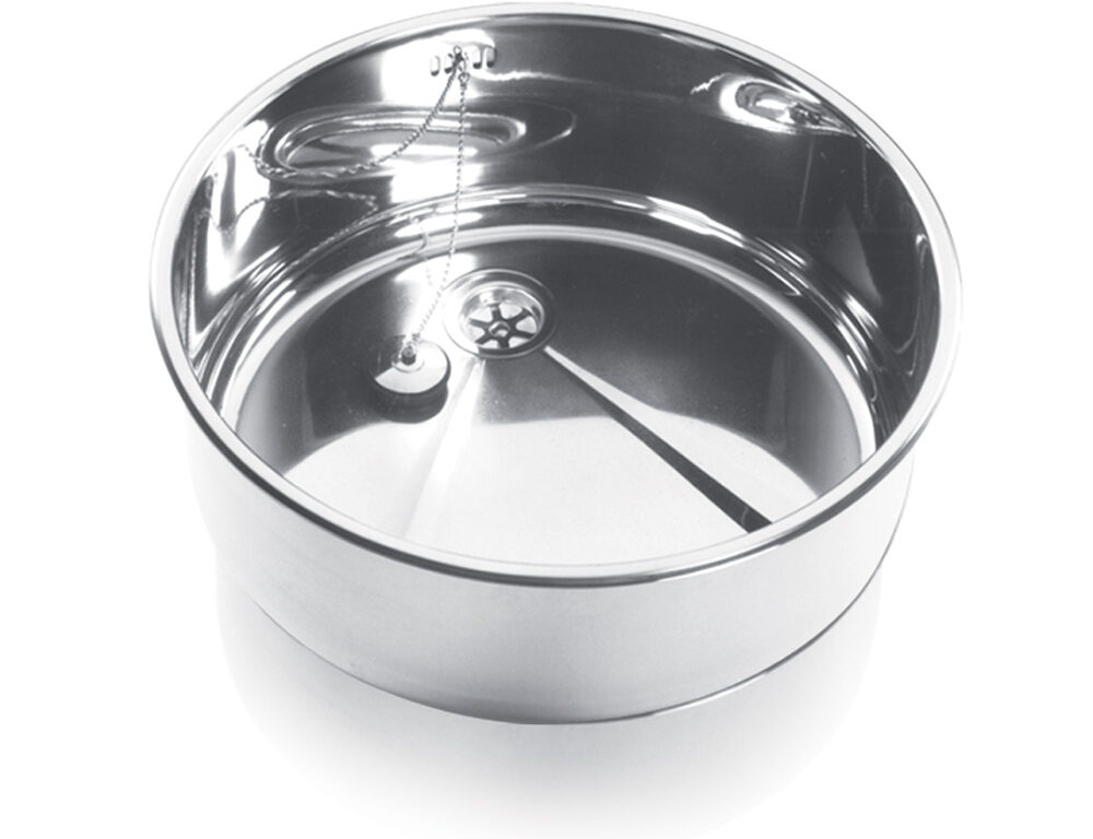 Vasche lavaggio tonde acciaio inox